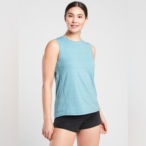 Athleta Pacifica Illume UPF Relaxed Tank Top in Waterloo Blue | Size: L | NWT